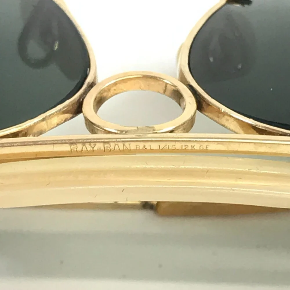 Vintage Ray-Ban Sunglasses B&L 1/10 12K GF Gold Shooter Outdoorsman G-15 Lenses